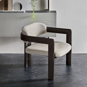 Modern design relaxing lounge chairs wooden Frame fabric single accent sofa chair living room Furniture