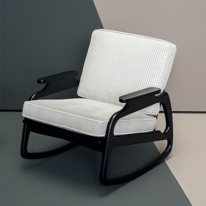 French wood frame fabric single sofa arm chair modern lounge accent chairs for living room furniture